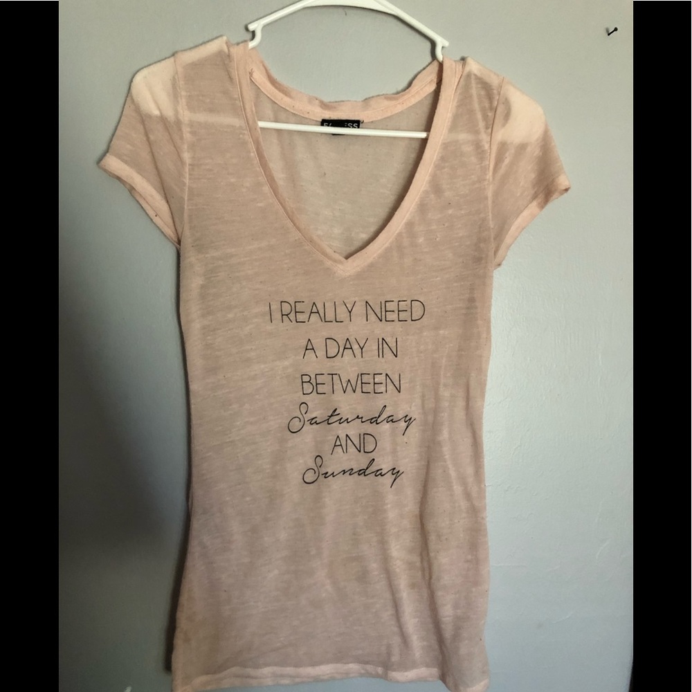 Express Sheer Tee Shirt Size XS